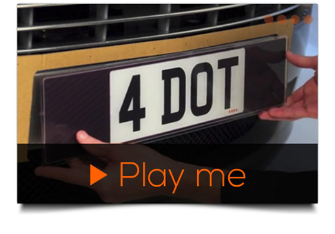 video guide number plate installation