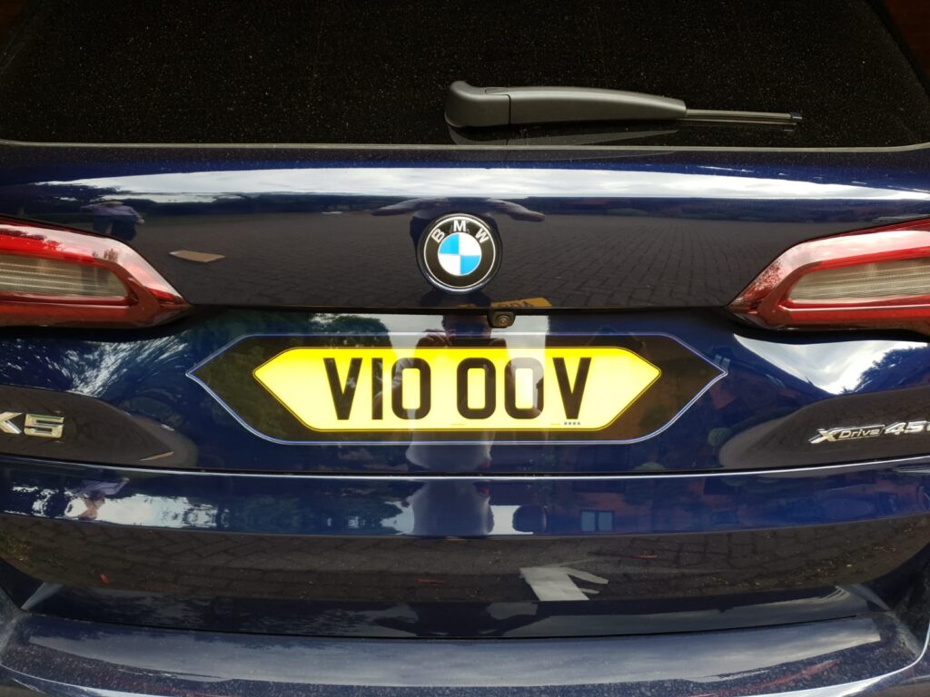 shaped number plate