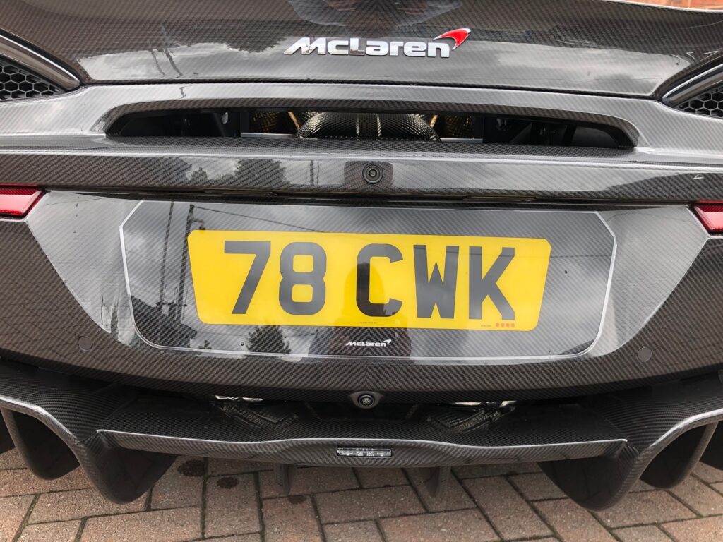 shaped number plate