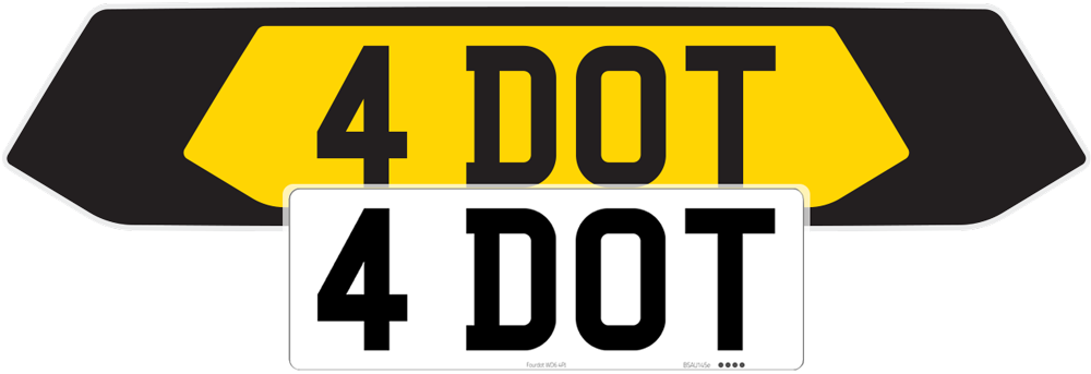 BMW 3 Series G20 Black Signature & Zero Plate Set