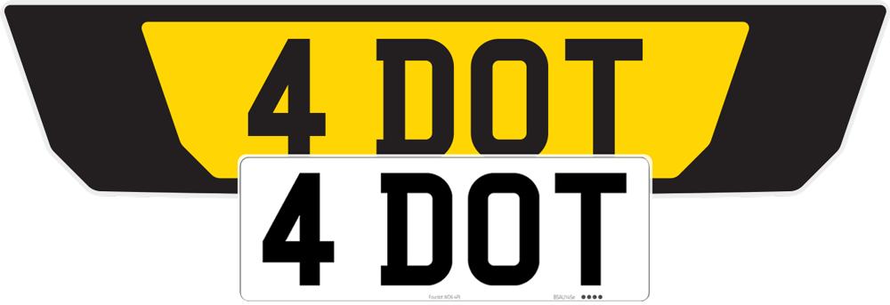 BMW 5 Series G30 Black Signature & Zero Plate Set