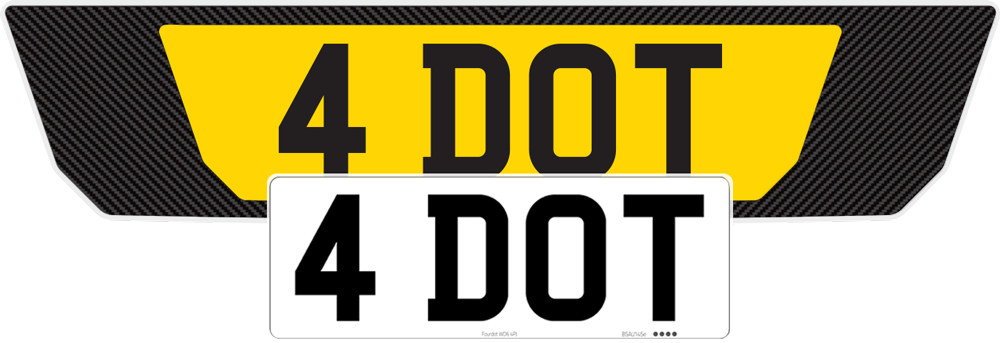 BMW 5 Series G30 Carbon Signature & Zero Plate Set