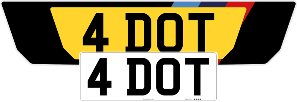 BMW 5 Series G30 Signature & Zero Plate Set With M Sport Design