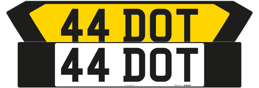BMW 1 Series Black Signature & Classic Plate Set