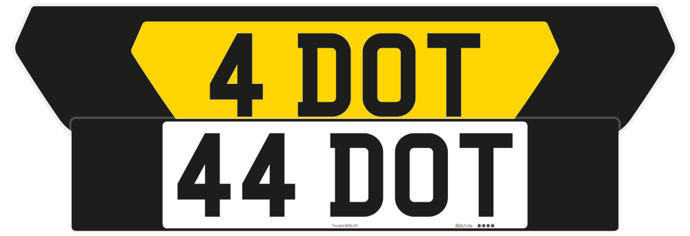 BMW 8 Series G14/G15/G16 Black Signature & Classic Plate Set