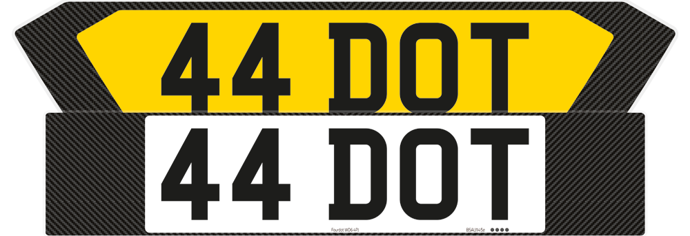 BMW 1 Series Carbon Signature & Classic Plate Set