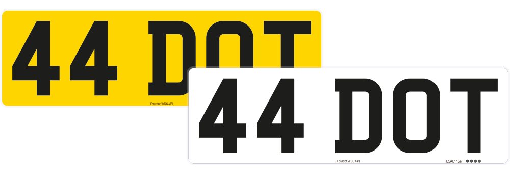 Aston Martin DBX Zero Plate Set
