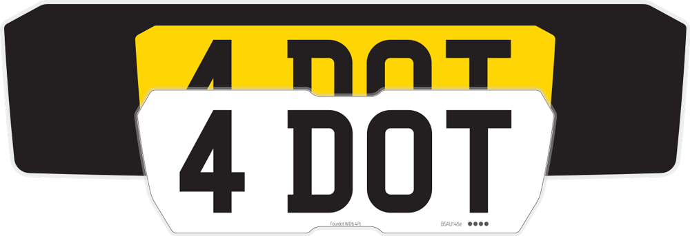 BMW M4 G82 Black Signature Plate Set