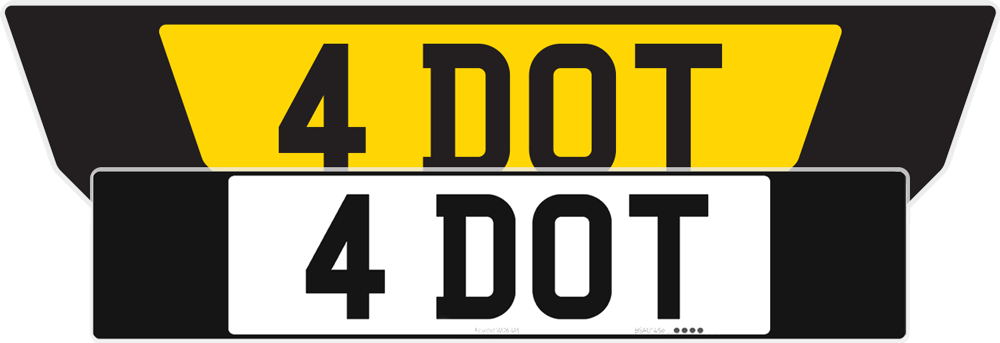 BMW 5 Series G30 Black Signature & Classic Plate Set