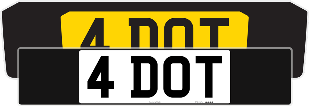 BMW M4 G82 Black Signature & Classic Plate Set