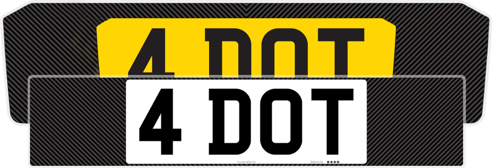 BMW M4 G82 Carbon Signature & Classic Plate Set
