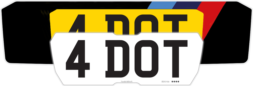 BMW M4 G82 Signature Plate Set With M Sport Design