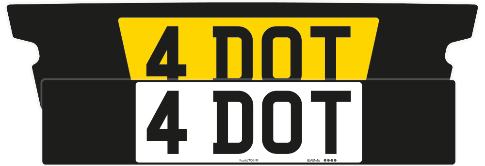 Aston Martin DB11 Black Signature & Classic Plate Set