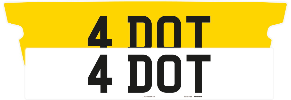 Aston Martin DB11 Fully Reflective Signature & Classic Plate Set