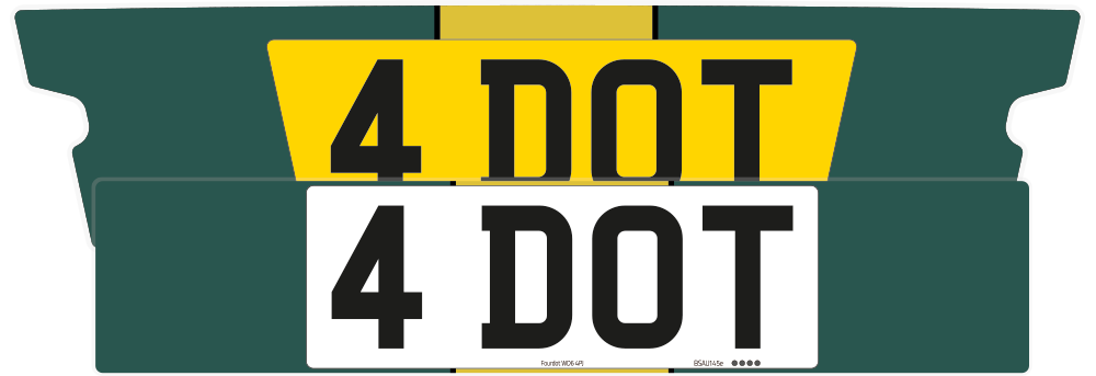 Aston Martin DB11 Striped Aston Livery Signature & Classic Plate Set