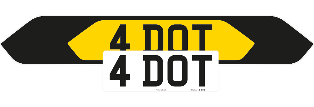 Bentley Bentayga Black Signature & Zero Plate Set