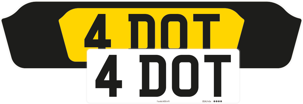 Aston Martin DBX Black Signature & Zero Plate Set