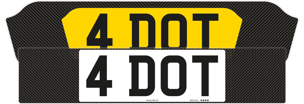 Aston Martin DBX Carbon Signature & Classic Plate Set