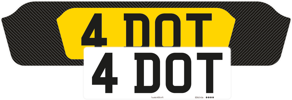Aston Martin DBX Carbon Signature & Zero Plate Set