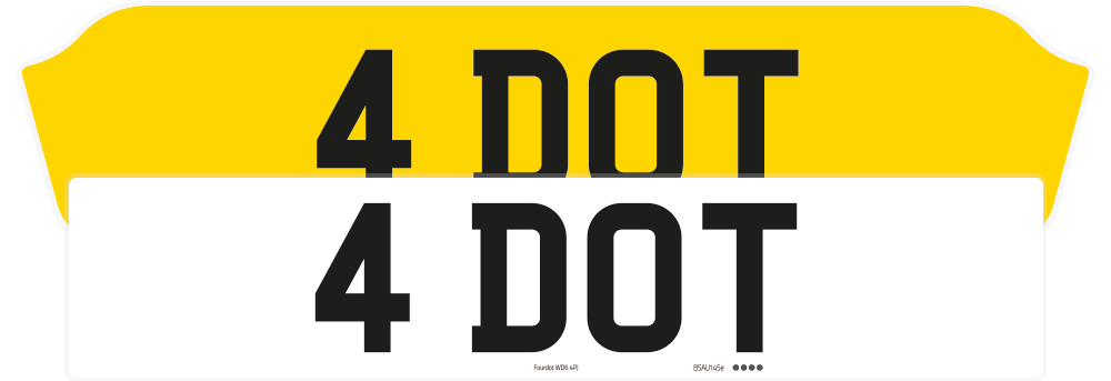 Aston Martin DBX Fully Reflective Signature & Classic Plate Set