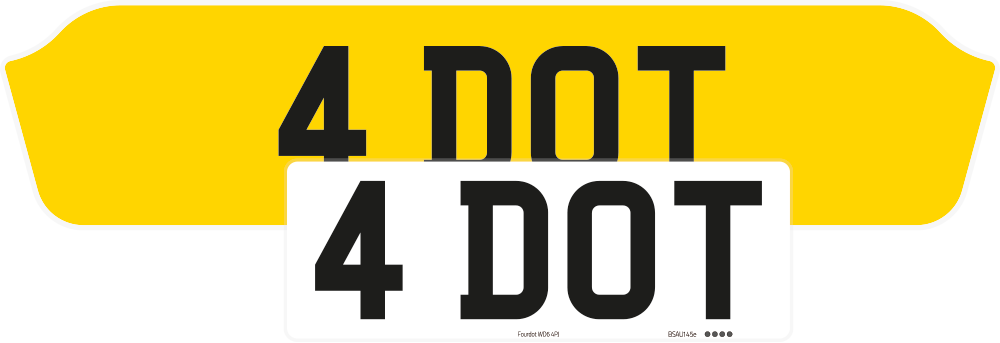 Aston Martin DBX Fully Reflective Signature & Zero Plate Set