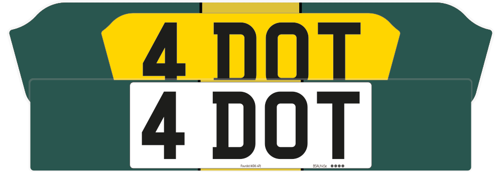 Aston Martin DBX Striped Aston Livery Signature & Classic Plate Set