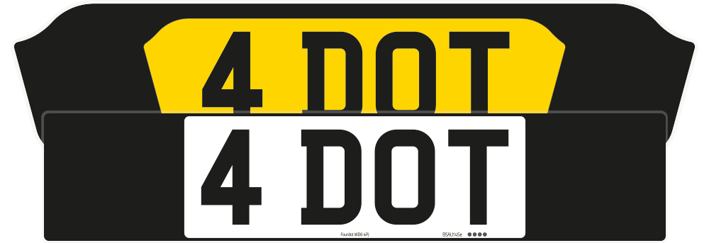 Aston Martin DBX Black Signature & Classic Plate Set