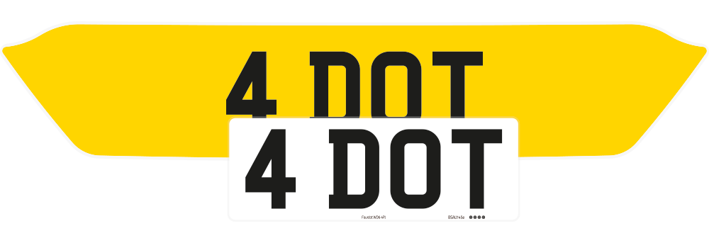 Aston Martin Vantage Fully Reflective Signature & Zero Plate Set