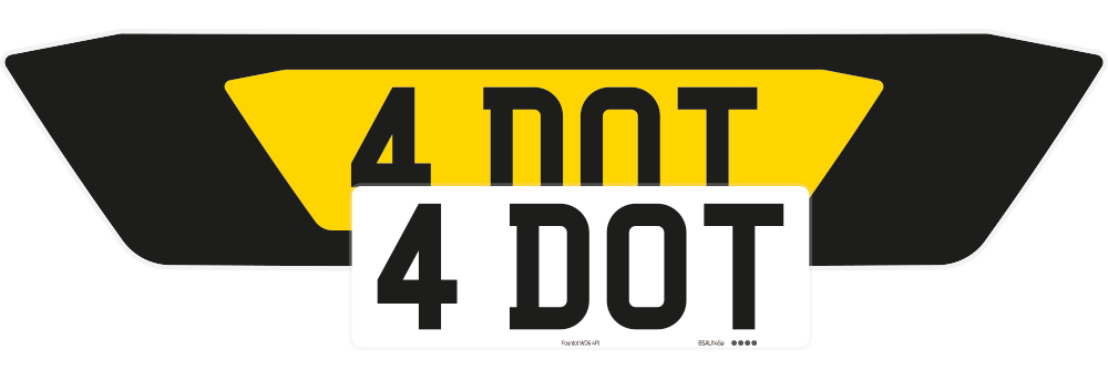 Audi TT Black Signature & Zero Plate Set