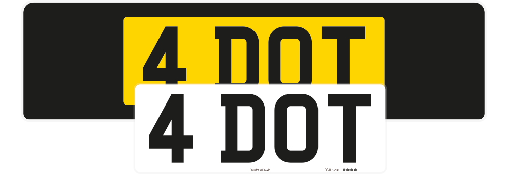 Range Rover Black Signature & Zero Plate Set