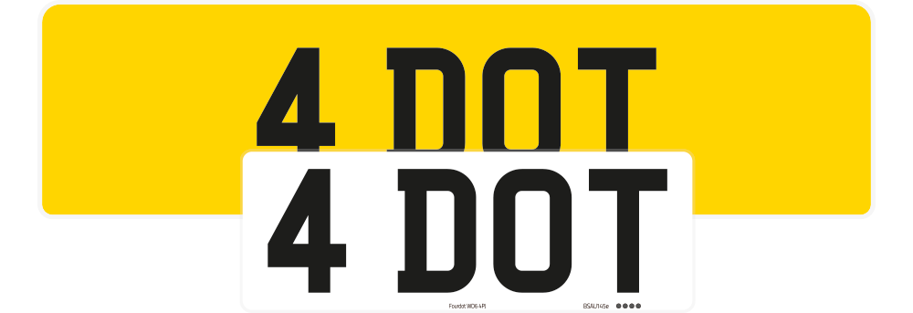 Range Rover Reflective Signature & Zero Plate Set