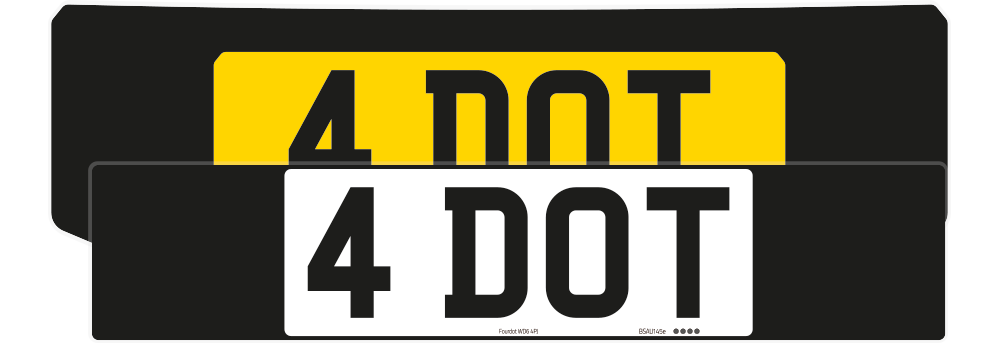 Discovery Sport Black Signature & Classic Plate Set