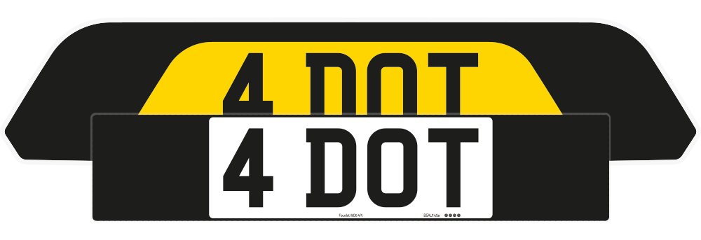 Porsche Cayenne Black Signature & Classic Plate Set