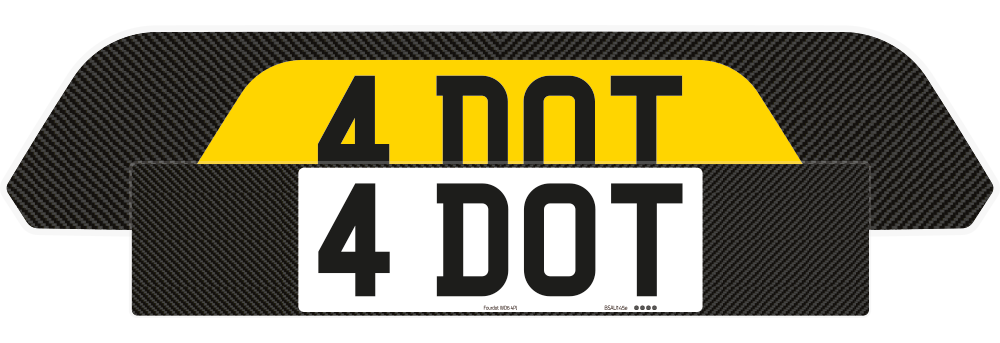 Porsche Cayenne Carbon Signature & Classic Plate Set