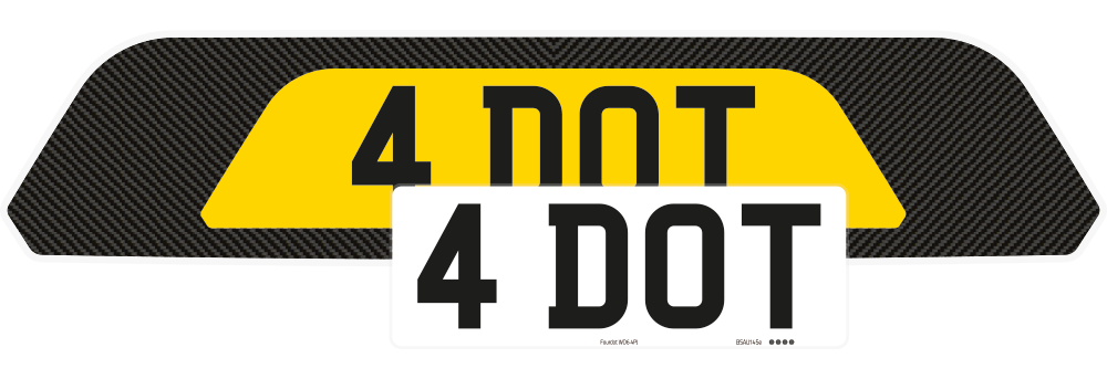 Porsche Cayenne Carbon Signature & Zero Plate Set