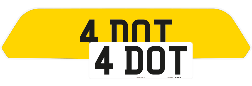 Porsche Cayenne Reflective Signature & Zero Plate Set