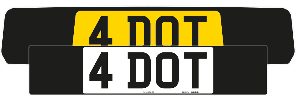 Porsche Macan Black Signature & Classic Plate Set