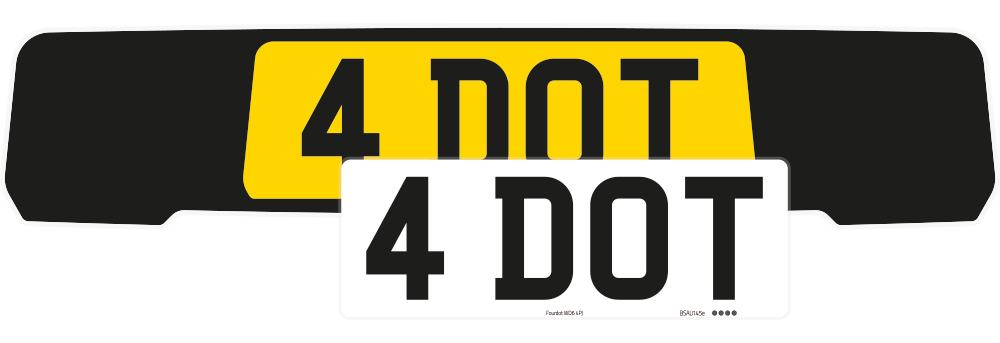 Porsche Macan Black Signature & Zero Plate Set