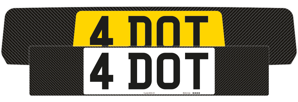 Porsche Macan Carbon Signature & Classic Plate Set