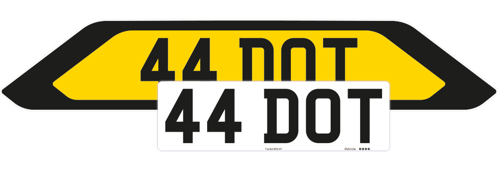 Porsche Cayenne Black Signature & Zero Plate Set 2018-2022