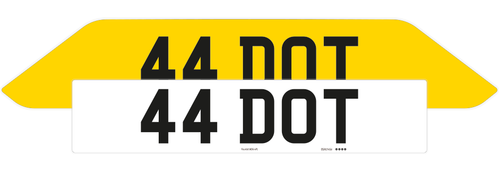 Porsche Cayenne Reflective Signature & Classic Plate Set