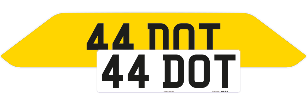 Porsche Cayenne Reflective Signature & Zero Plate Set 2018-2022