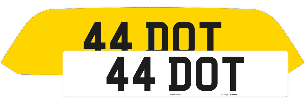 Porsche Cayman 718 Reflective Signature & Classic Plate Set